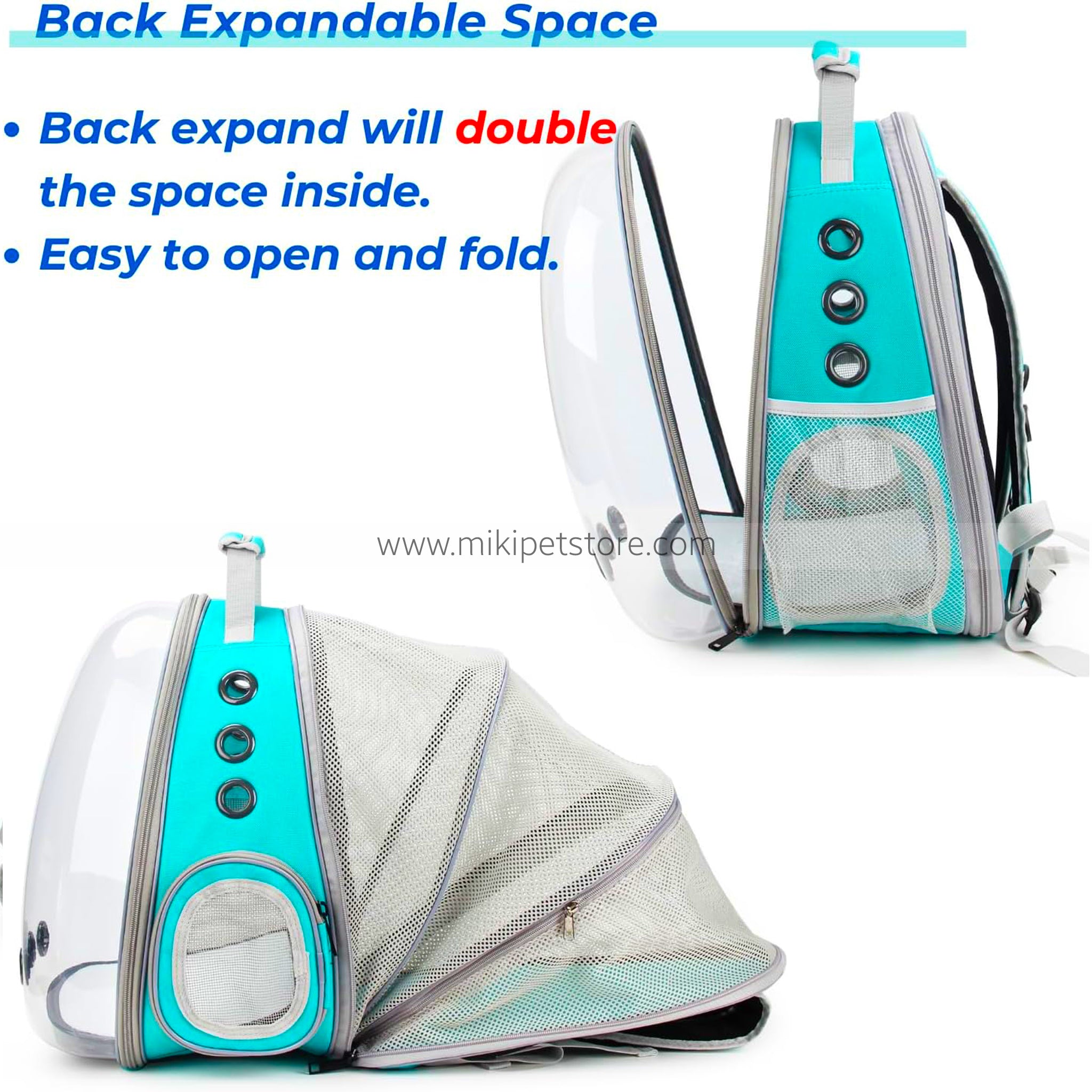 Bubble Pet Carrier Backpack – Airline-Approved Travel Bag for Cats & Small Dogs