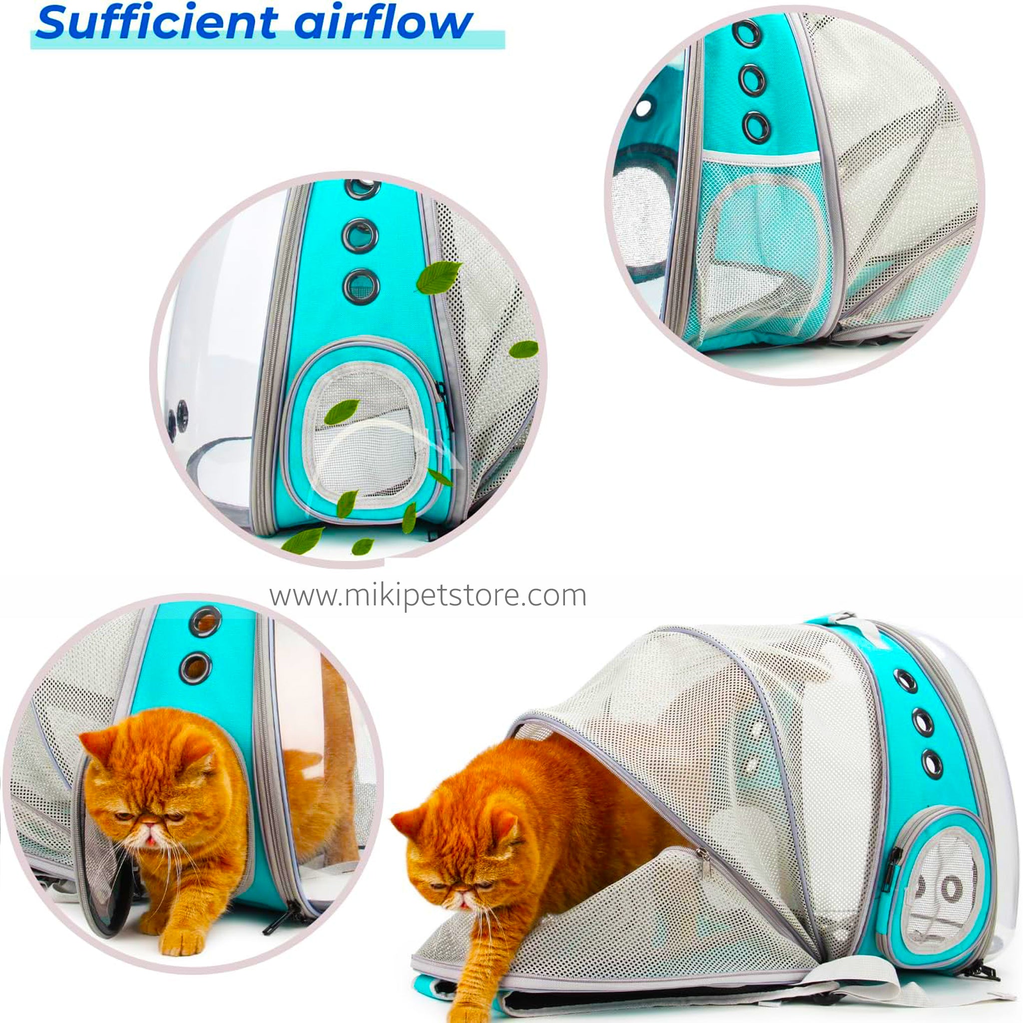 Bubble Pet Carrier Backpack – Airline-Approved Travel Bag for Cats & Small Dogs
