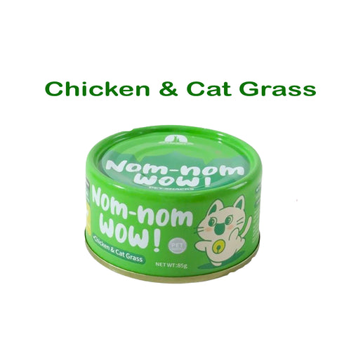 WOW Soup Can Chicken Cat Grass Wet Cat Food – 85g