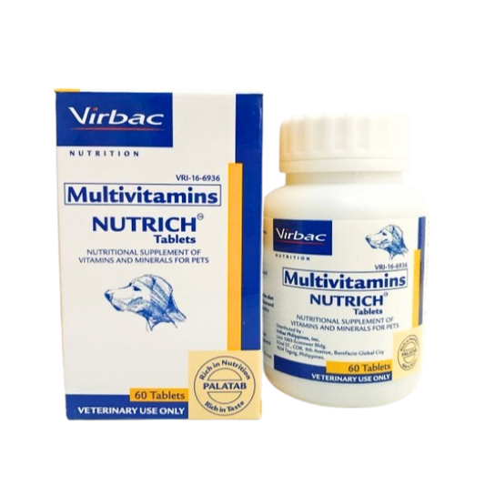 Nutrich Tabs Complete Multivitamin-Multimineral Tablet for Cats and Dogs (30tabs)
