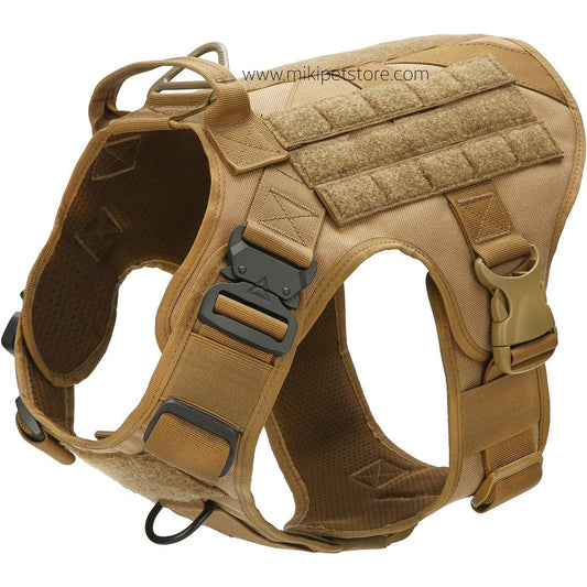 Heavy Duty Tactical Dog Vest Harness – Military-Grade No-Pull Padded Vest for Hiking & Training
