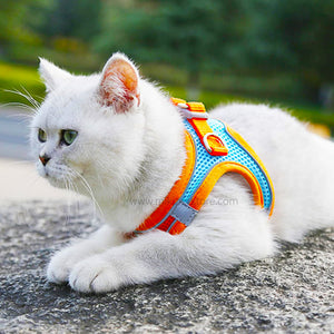 Breathable Reflective Cat Harness and Leash Set