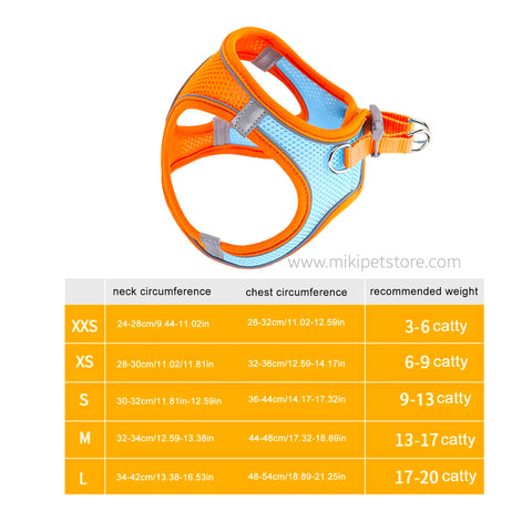 Breathable Reflective Cat Harness and Leash Set