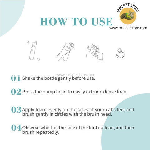Bioline Paw Cleaning Foam for Cats