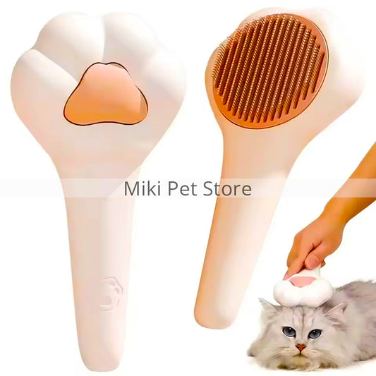 Paw-Shaped Pet Massage Comb – Gentle Shedding Brush for Cats & Dogs