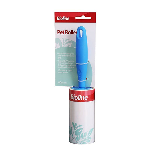 Bioline Pet Hair/ Fur Remover Sticky Roller With 60 Sticky Tape Layers