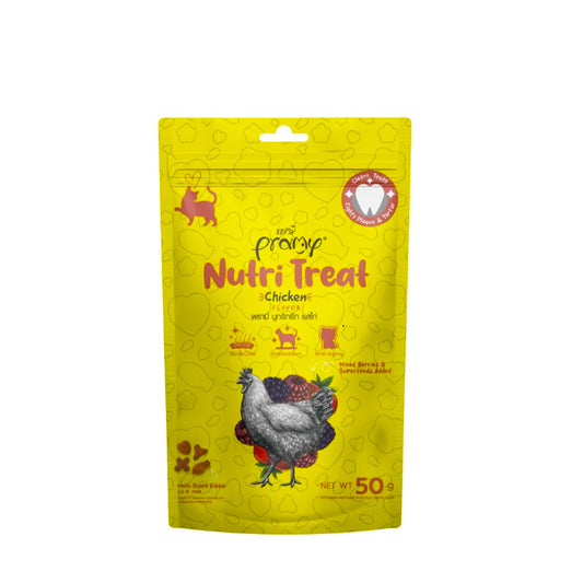 Pramy Nutri Dry Cat treat Chicken Flavor 50gm