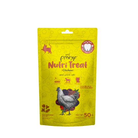 Pramy Nutri Dry Cat treat Chicken Flavor 50gm