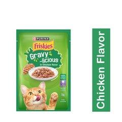 Purina Friskies Adult Pouch Gravy Licious in Chicken Flavor 70g