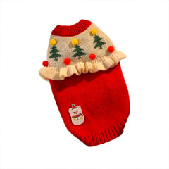 Festive Christmas Winter Cat Sweater