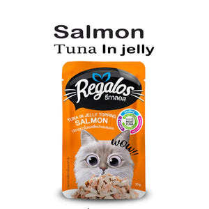 Regalos Pouch Tuna in Jelly Topping Salmon 70g