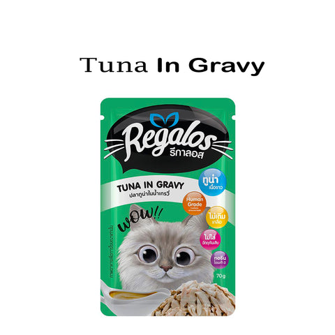 Regalos Pouch Cat Food Tuna in Gravy 70g