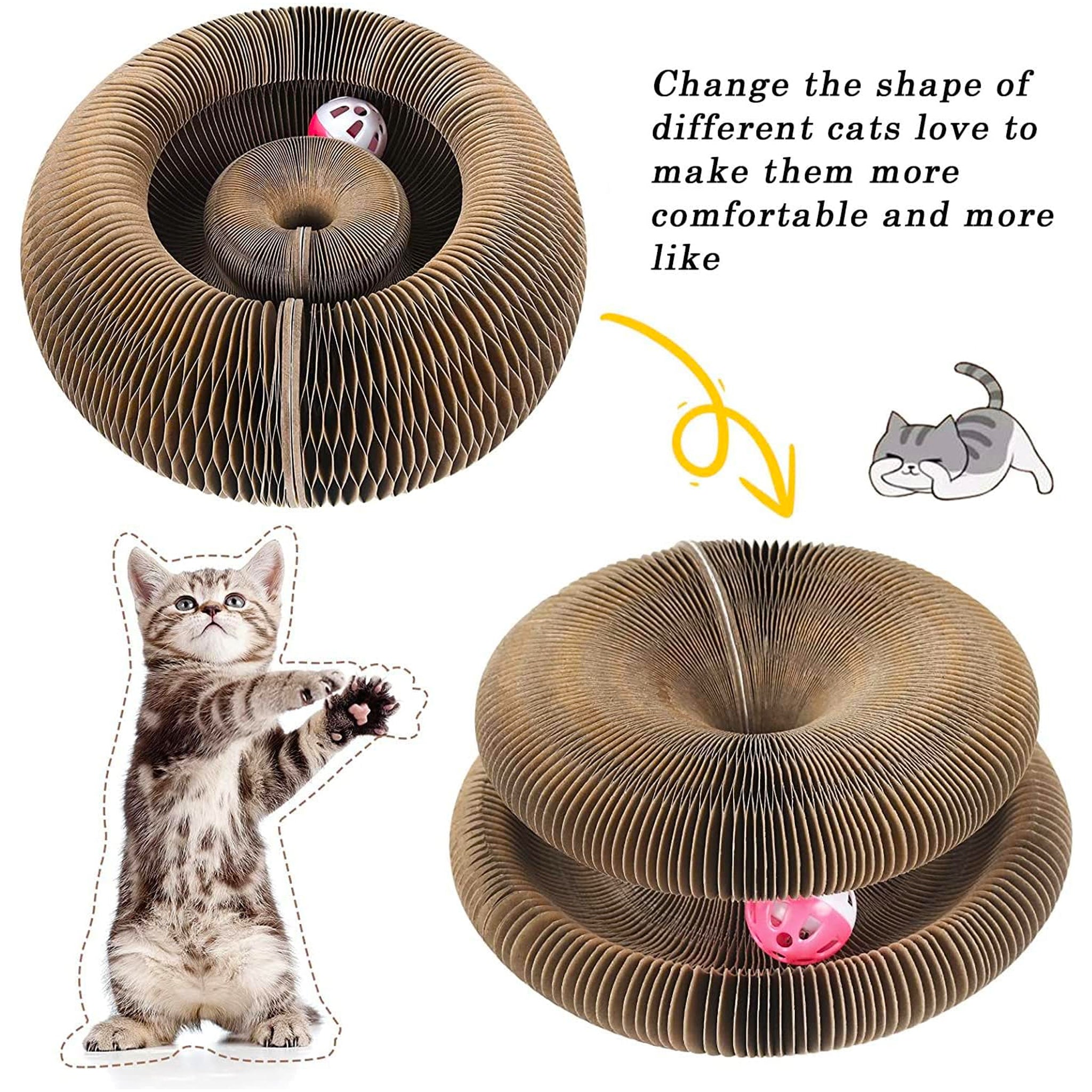 Magic Accordion Cat Scratching Board – Interactive Claw Grinder & Toy