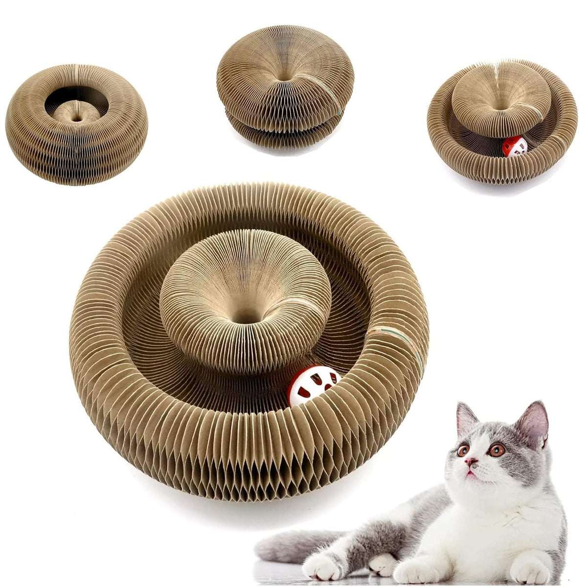 Magic Accordion Cat Scratching Board – Interactive Claw Grinder & Toy