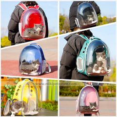 Travel Bubble Pet Carrier & Bag  – Breathable Backpack for Small & Medium Pets