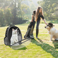 Travel Bubble Pet Carrier & Bag  – Breathable Backpack for Small & Medium Pets