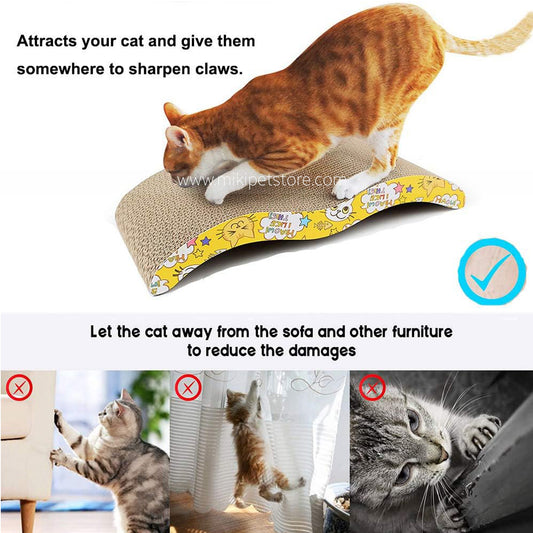 Catnip Infused Cardboard Scratcher