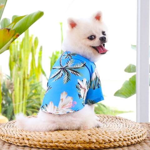 Hawaiian Style Pet Shirt Summer Cotton Outfit