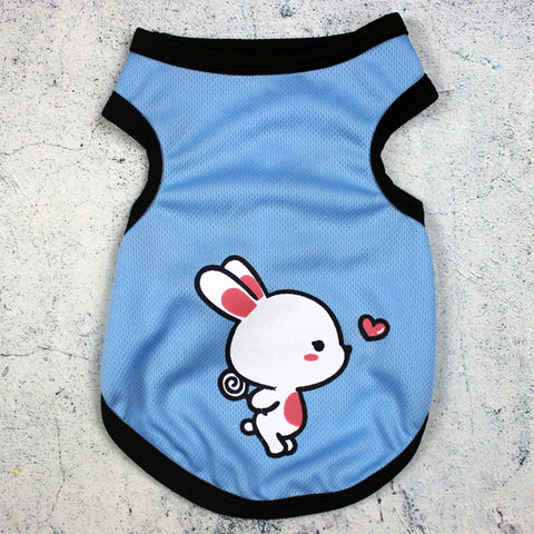 Summer Pet Vest Breathable Cartoon Print Clothes