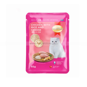SmartHeart Cat Pouch Chicken with Rice and Cheese 85g