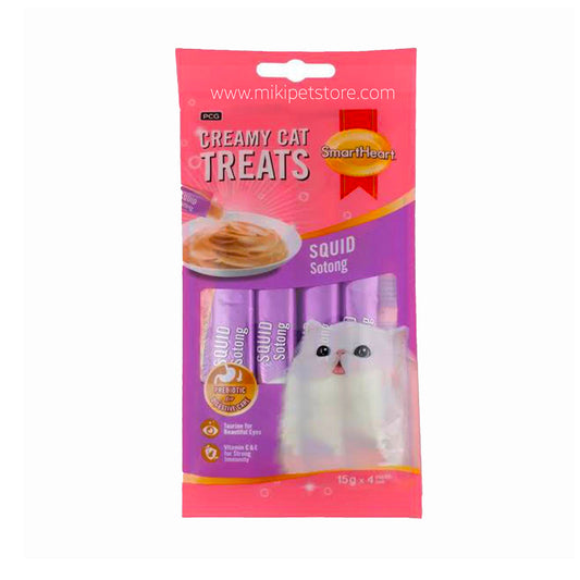 SmartHeart Creamy Treat Squid 60gm (4X15gm)