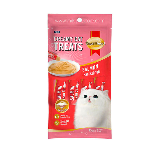 SmartHeart Cat Creamy Treat Salmon 60gm (15gm x 4)