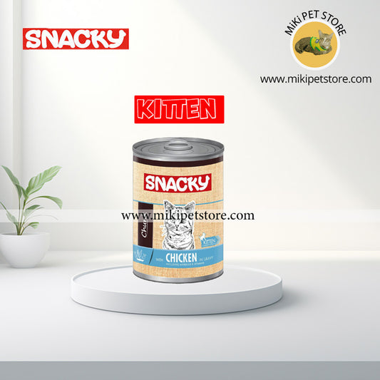 Snacky Kitten Canned Food Chicken In Gravy 400G