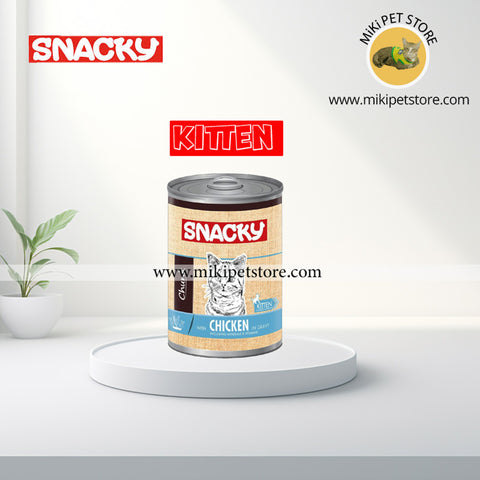 Snacky Kitten Canned Food Chicken In Gravy 400G