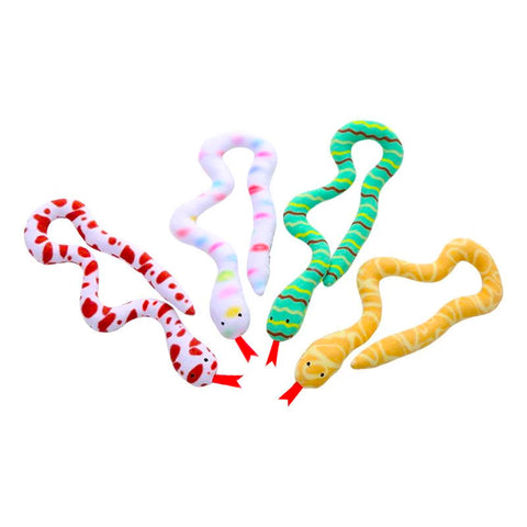Funny Fashion Catnip Plush Greedy Snake Interactive Cat Toy