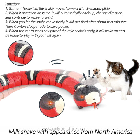 Smart Sensing USB Rechargeable Interactive Snake Toy
