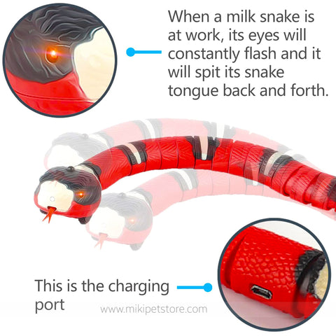 Smart Sensing USB Rechargeable Interactive Snake Toy