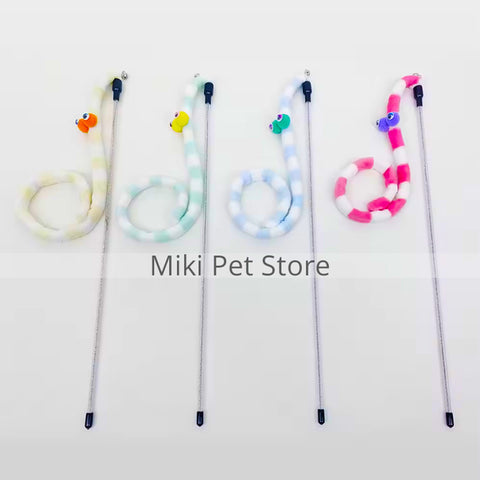 Interactive Cat Teaser Wand Spring Flutter Toy