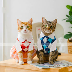 Pet Dog and Cat Couple Outfits