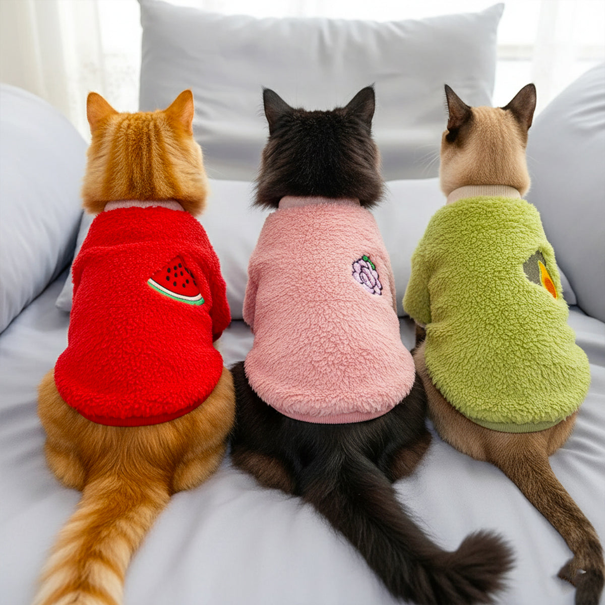 Cat and Small Dogs Coat Fruit Pet Clothes Ropa Perro York