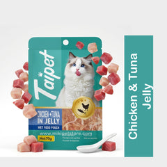 Taipet Cat Wet Food Pouch Chicken & Tuna in Jelly-70g
