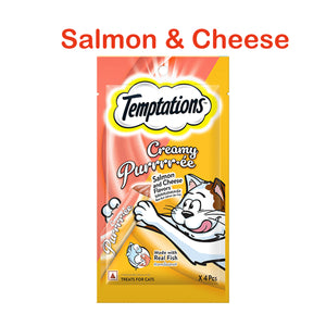 Temptations Creamy Cat Treats with Salmon & Cheese Flavor