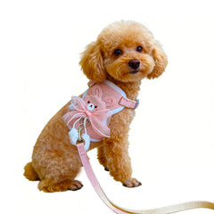 Bear Cat Harness and Leash Set Vest Style Harness for Small Dogs Cats