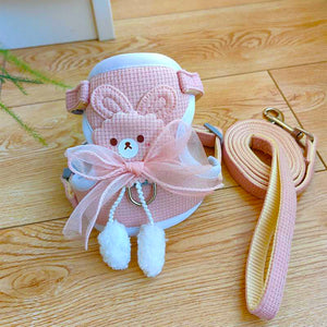 Bear Cat Harness and Leash Set Vest Style Harness for Small Dogs Cats