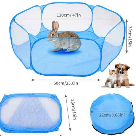 Portable Foldable Pet Playpen Breathable Tent Cage