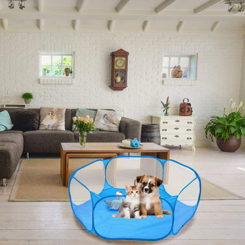 Portable Foldable Pet Playpen Breathable Tent Cage