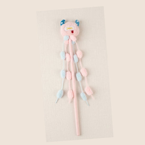 Plastic Cartoon Pattern Alien Monster Cat Teaser Stick Cute Cat Toys
