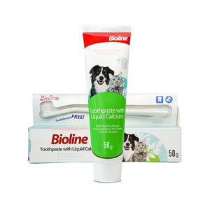 Bioline Toothpaste Liquid Calcium with Toothbrush 50gm