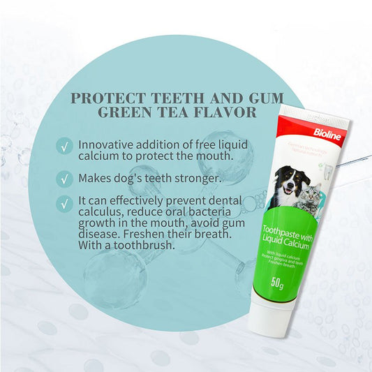 Bioline Toothpaste Liquid Calcium with Toothbrush 50 gm
