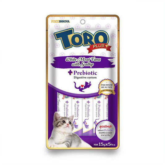 Toro Plus White Meat Tuna and Scallop Creamy Cat Treat 75g (15gX5)