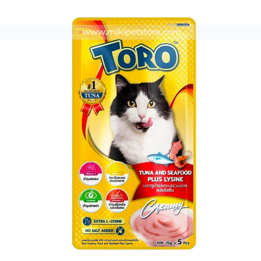 Toro Toro Lickable Treat Tuna & Seafood (5*15g)