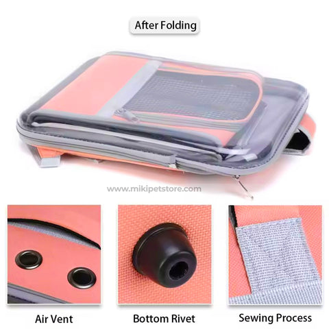 Transparent Pet Carrier Backpack for Cats and Small Dogs – Breathable Travel Bag