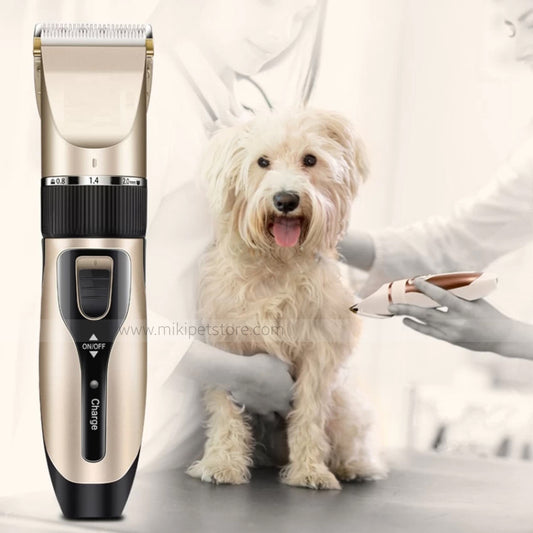 Rechargeable Low-Noise Pet Hair Clipper – Electric Grooming Trimmer for Dogs & Cats