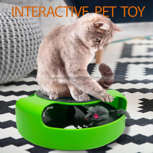 Interactive Catch the Mouse Chase Toy – Motion-Activated Hunting Toy for Cats & Kittens