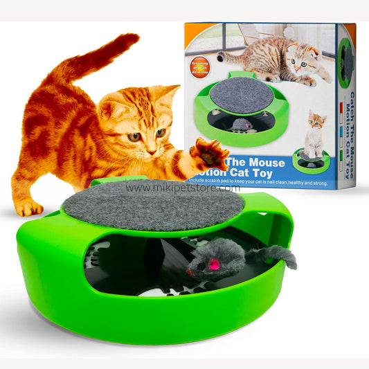 Interactive Catch the Mouse Chase Toy – Motion-Activated Hunting Toy for Cats & Kittens