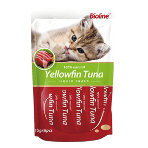 Bioline Cat Treats YellowFin Tuna  Flavor 6*15g